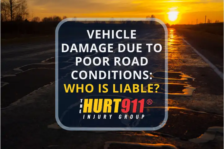 Who is liable for vehicle damage due to poor road conditions