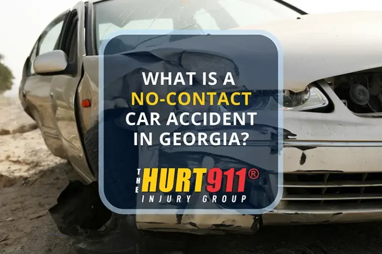 What is a no-contact car accident in Georgia