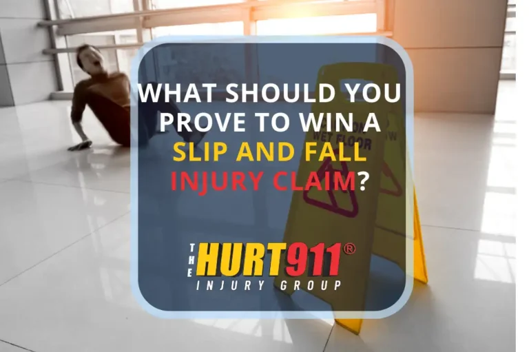 What should you prove to win a slip and fall injury claim