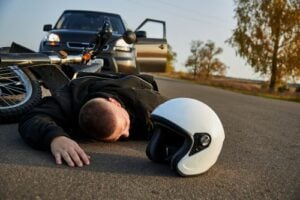 Road rash from motorcycle accident