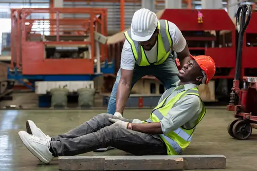 Worker Dealing with Workplace Injuries - What To Do After a Workplace Injury