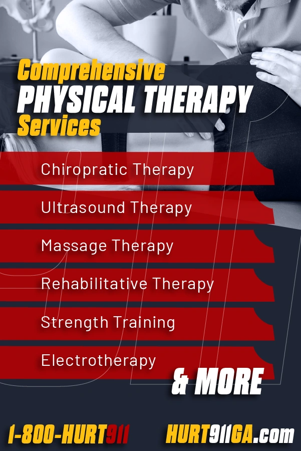 comprehensive physical therapy services from HURT911 injury lawyers and doctors