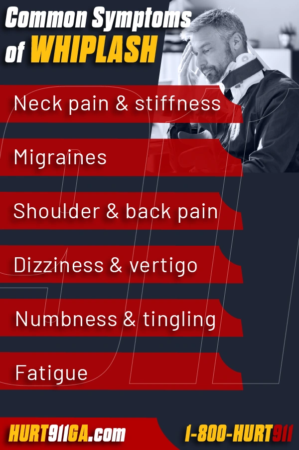 Whiplash Symptoms from personal injury doctors and lawyers at HURT911