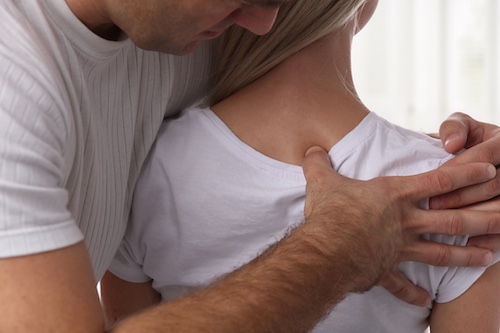 Woman Receiving Chiropractic Care For Whiplash